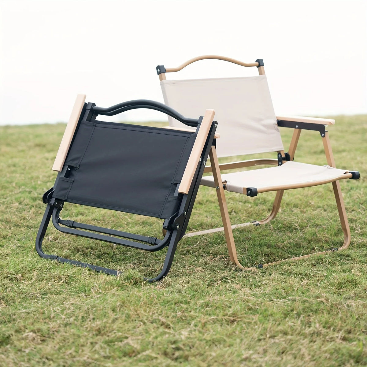 Folding Camping Chair Aluminum Alloy Frame Adjustable Backrest