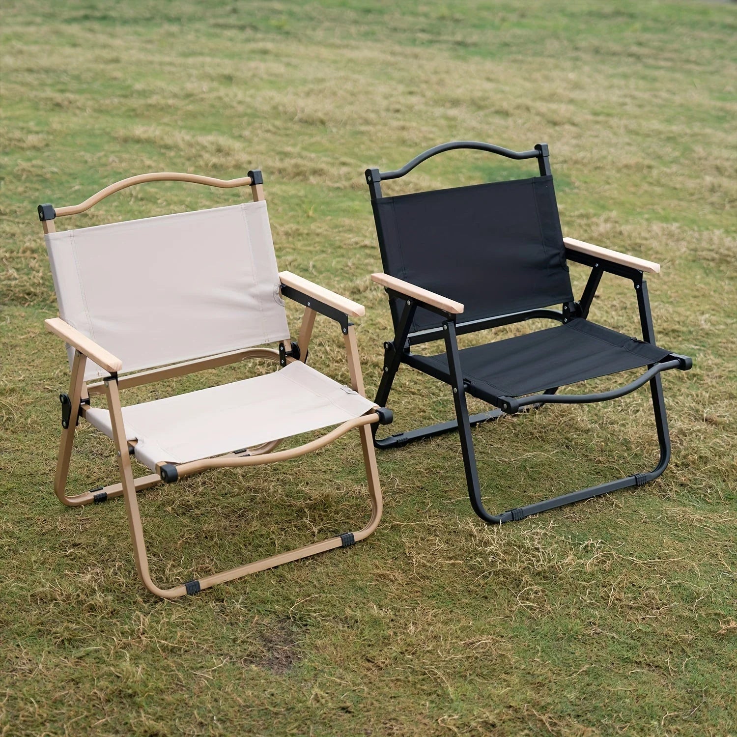 Folding Camping Chair Aluminum Alloy Frame Adjustable Backrest