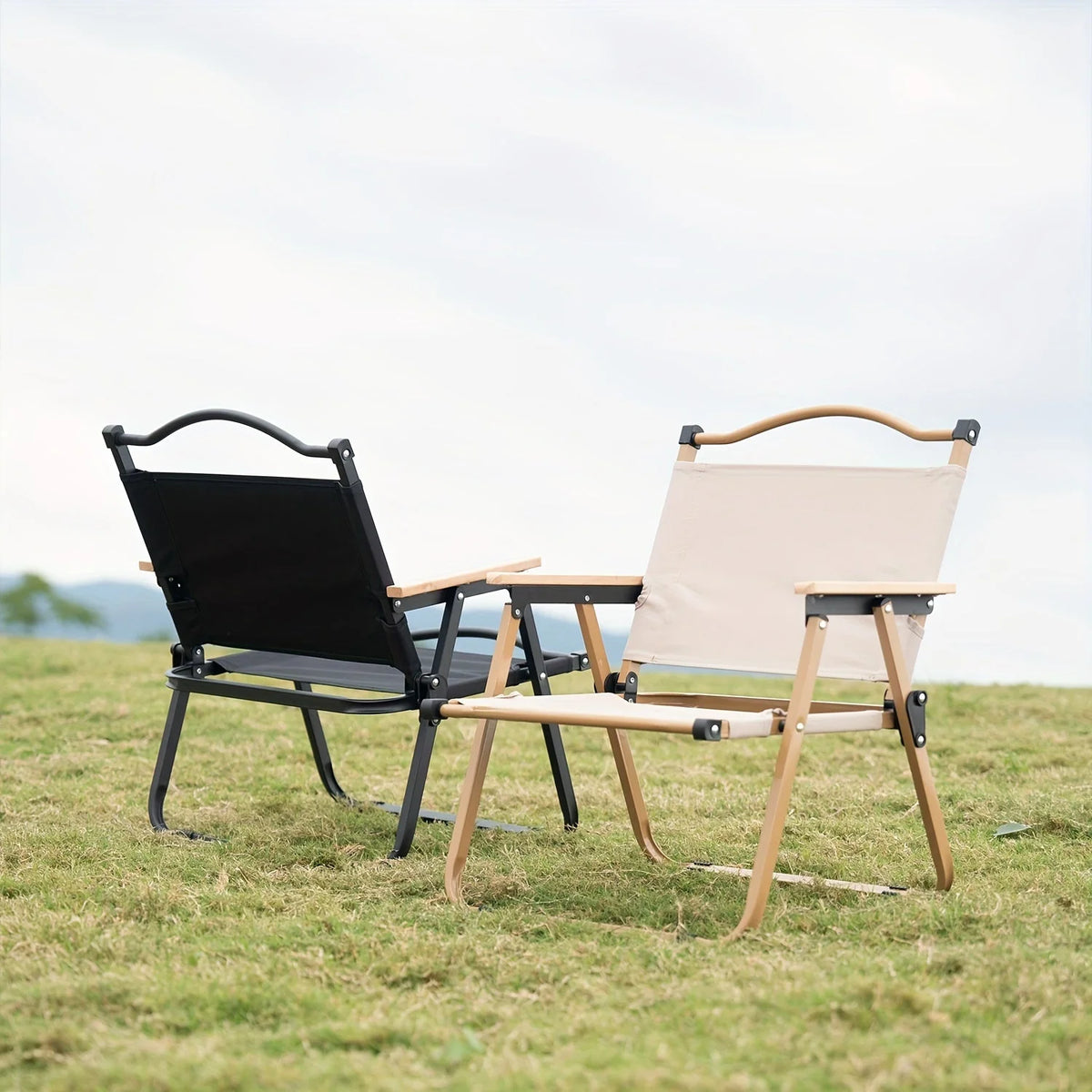 Folding Camping Chair Aluminum Alloy Frame Adjustable Backrest