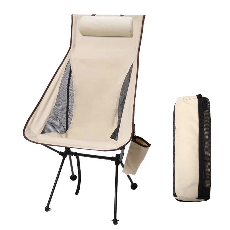 Folding Camping Chair Aluminum Frame & Water-Repellent 331 lb Capacity