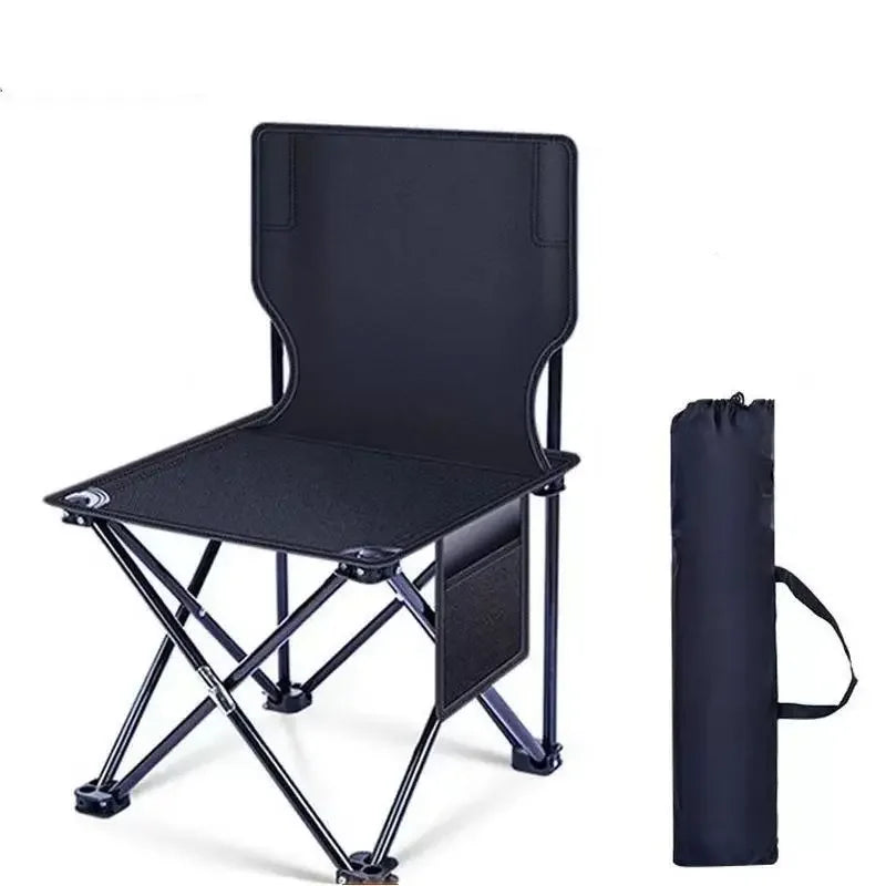 Folding Camping Chair Compact Nylon Oxford & Steel Frame