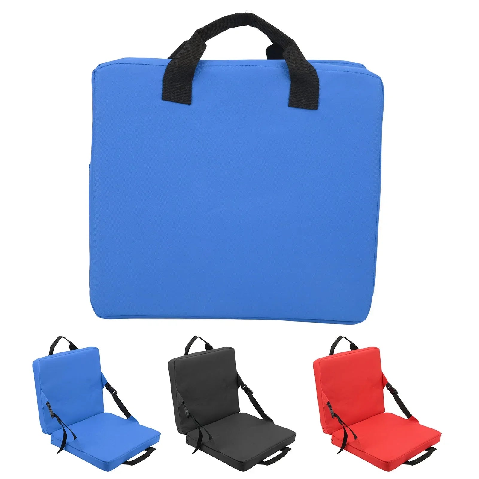 Folding Camping Chair Padded Backrest & Side Pocket
