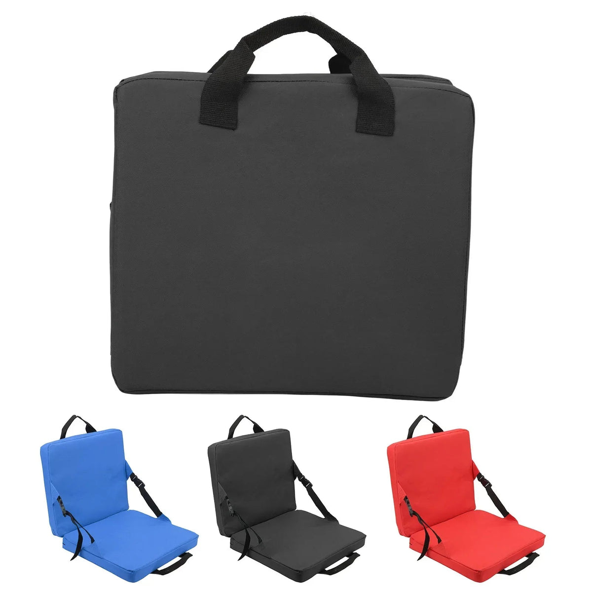 Folding Camping Chair Padded Backrest & Side Pocket
