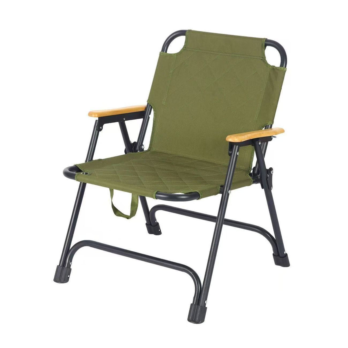 Folding Camping Chair Reinforced Frame Padded Oxford Seat