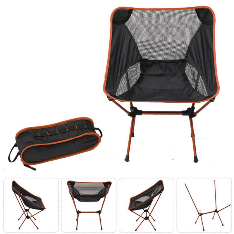 Folding Camping Chair Ultralight Packable Aluminum Frame