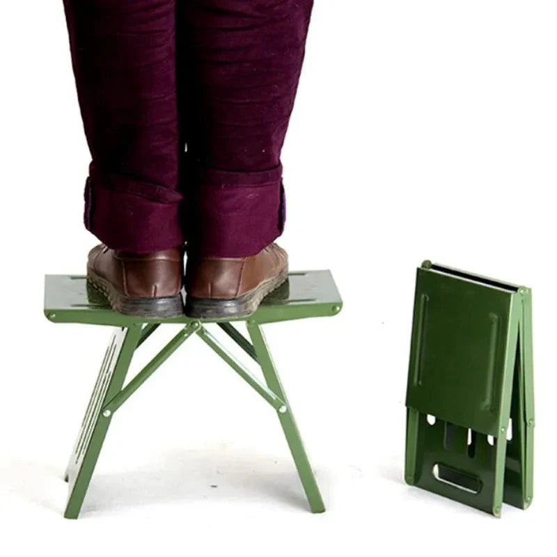 Folding Camping Stool Lightweight Aluminum Weather-Resistant Fabric