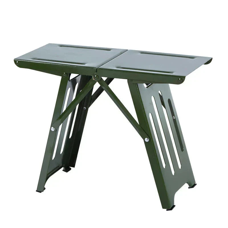 Folding Camping Stool Ultralight Steel Frame 265 lb Capacity