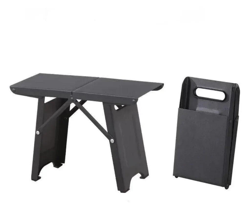 Folding Camping Stool Ultralight Steel Frame 265 lb Capacity