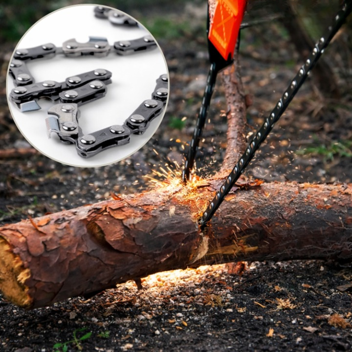 Folding Hand Saw 65 Mn Steel Blade & Magnesium Firestarter