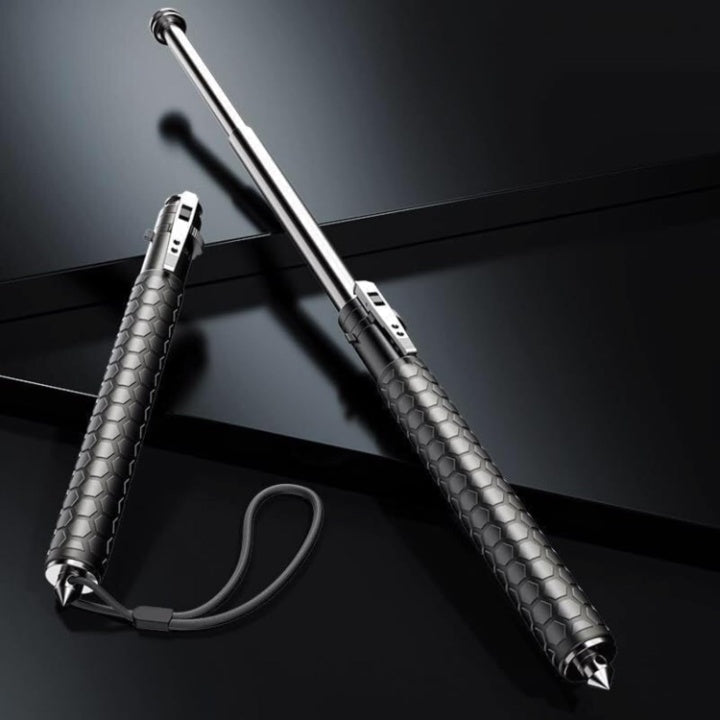 Folding Hiking Pole Automatic Pop-Up Ergonomic Anti-Slip Handle