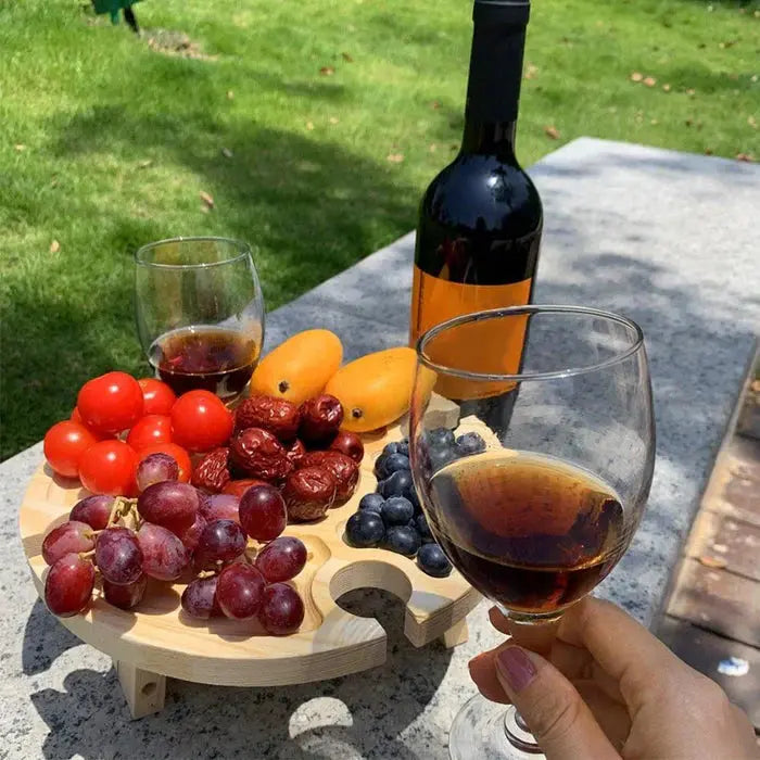 Folding Picnic Table Solid Wood Lightweight Portable