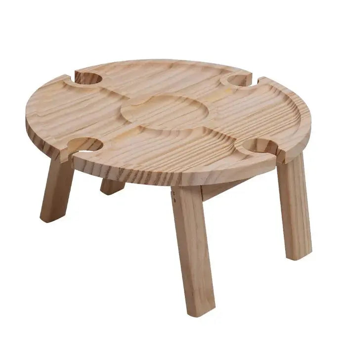 Folding Picnic Table Solid Wood Lightweight Portable