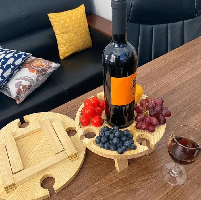 Folding Picnic Table Solid Wood Lightweight Portable