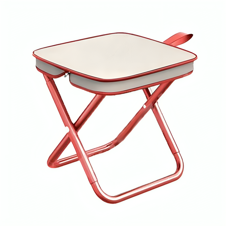 Folding Stool Compact Stainless Steel 220 Lb Capacity