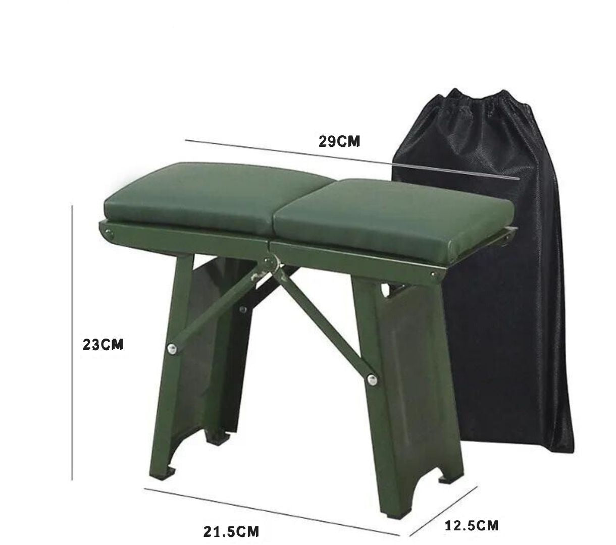 Folding Stool Ultra-Light Aluminum Frame & Weather-Resistant Fabric