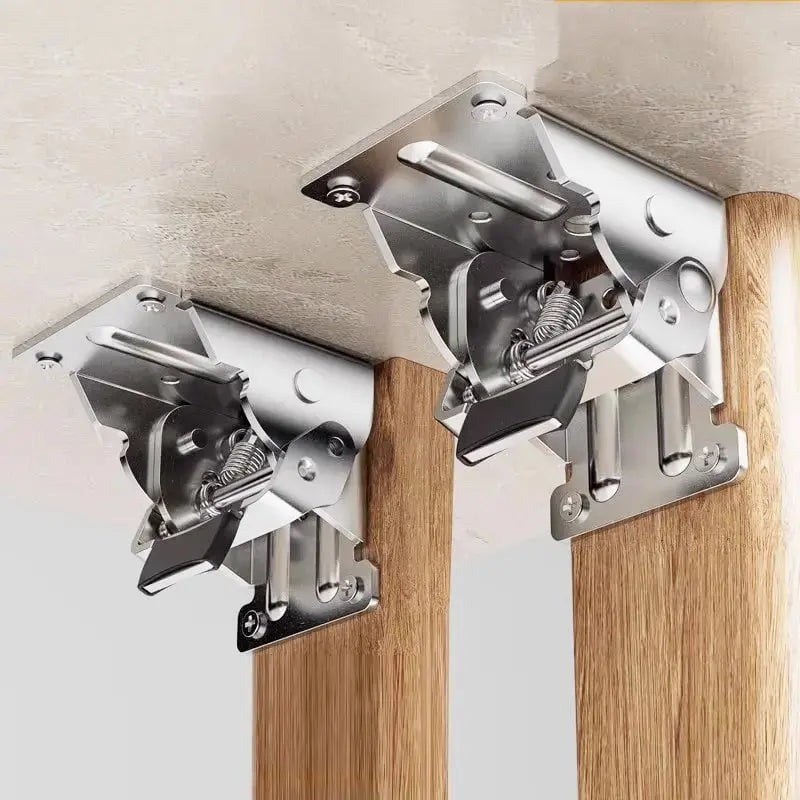 Folding Table Bracket Self-Locking Steel 496 lb Capacity