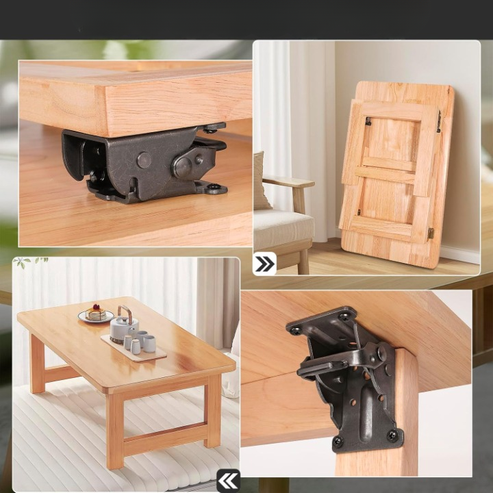 Folding Table Bracket Self-Locking Steel 496 lb Capacity