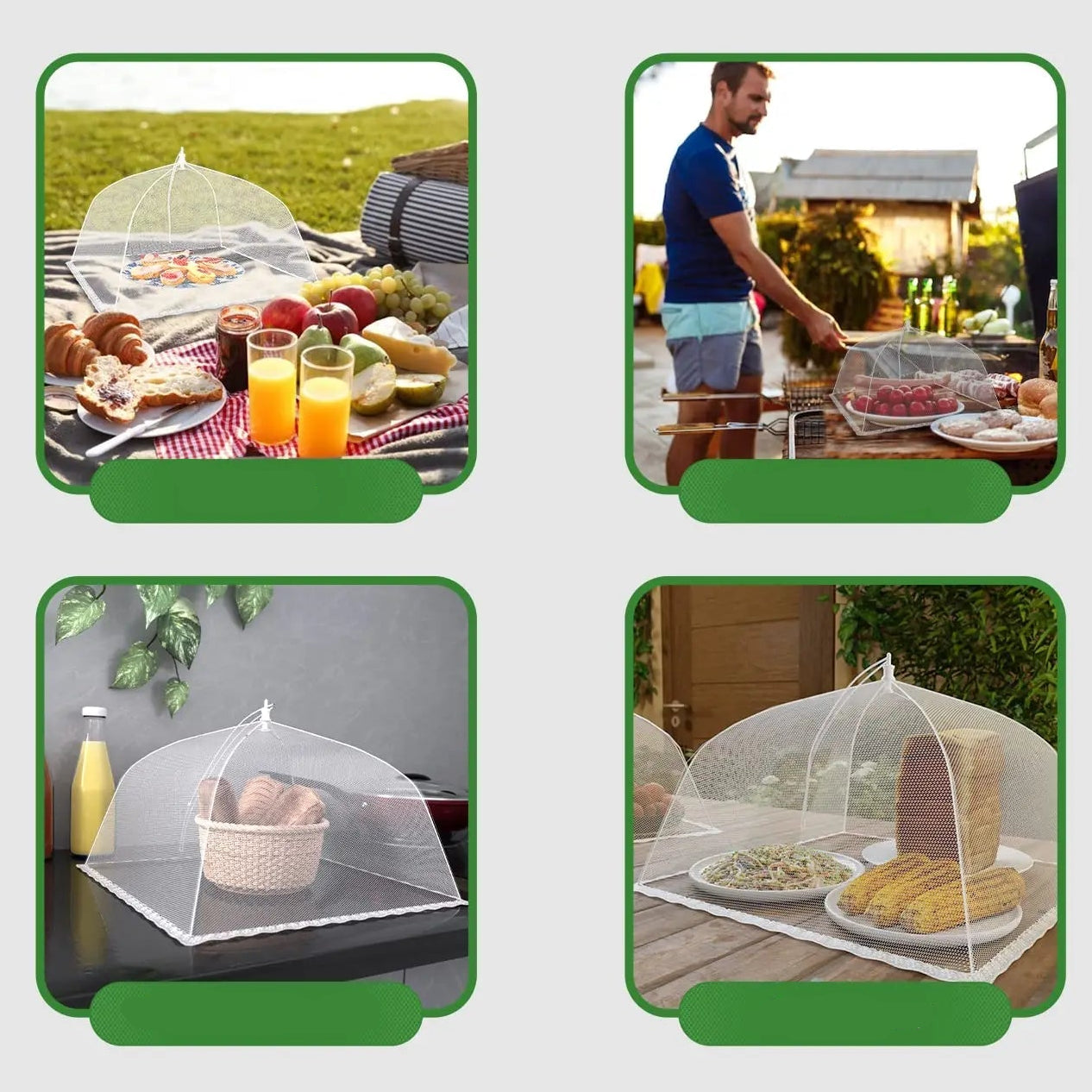 Food Cover Pop-Up Fine Mesh Insect Protection