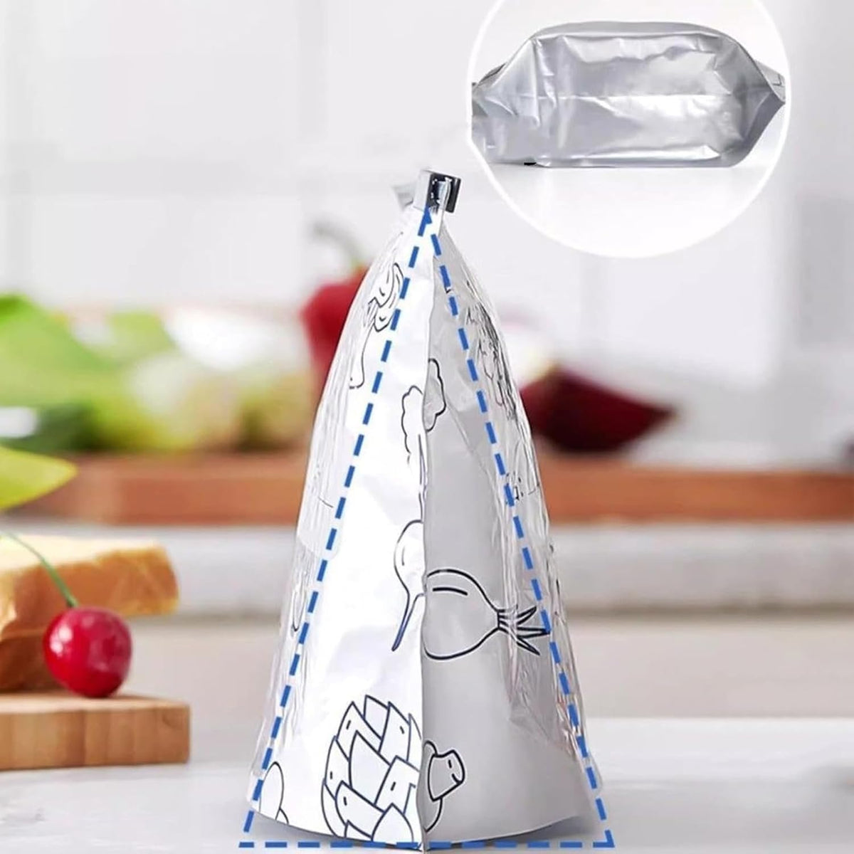 Food Storage Bags Reusable Airtight Aluminum Set of 20