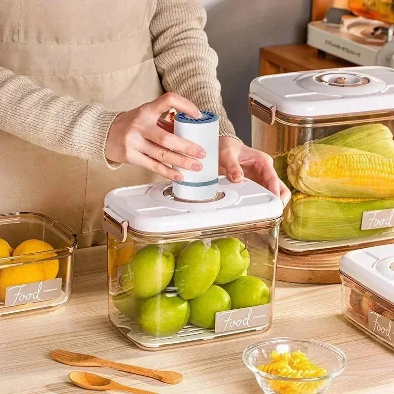 Food Storage Container Hand Pump Vacuum Seal BPA-Free