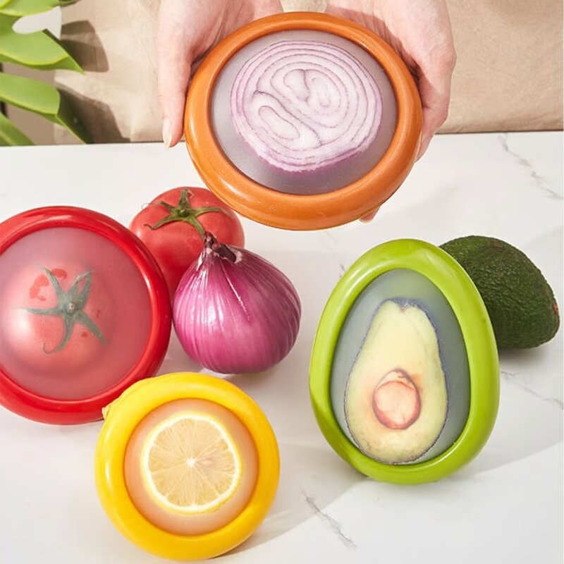 Food Storage Container Silicone Seal & Retractable Film