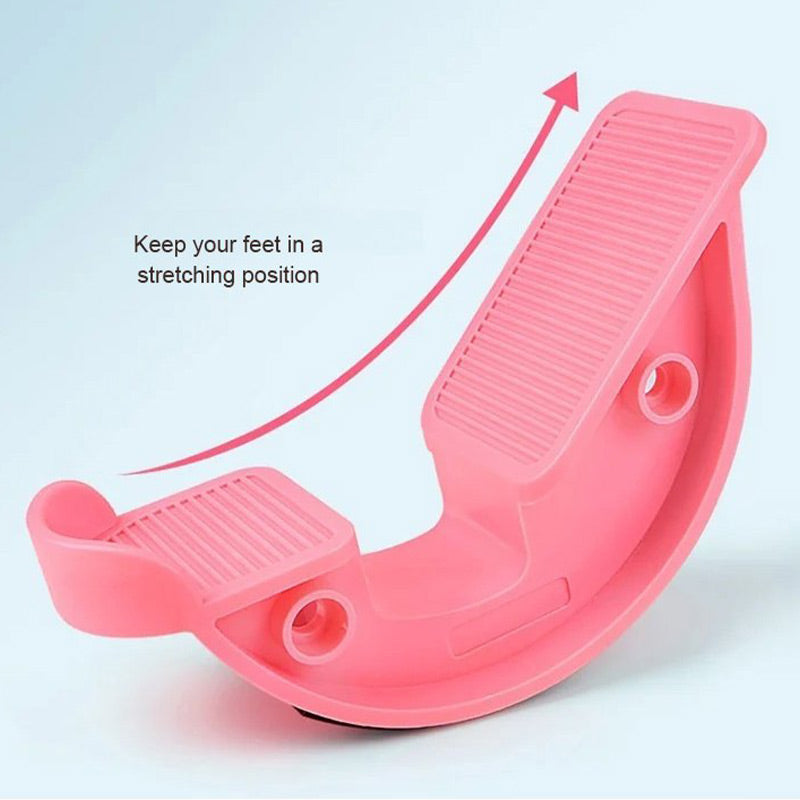 Foot & Calf Stretch Roller Curved Ergonomic Non-Slip Grip