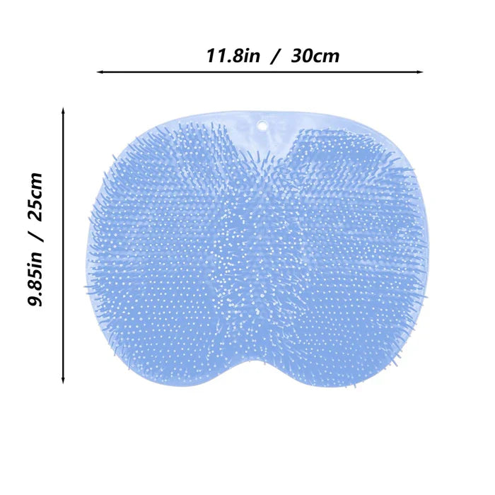Foot Cleaning Mat Silicone Bristle Massage Suction-Cup Non-Slip
