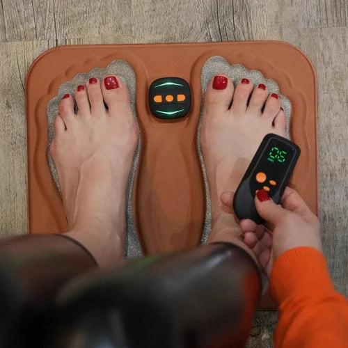 Foot Massager NMES Therapy Copper Fiber Remote Control