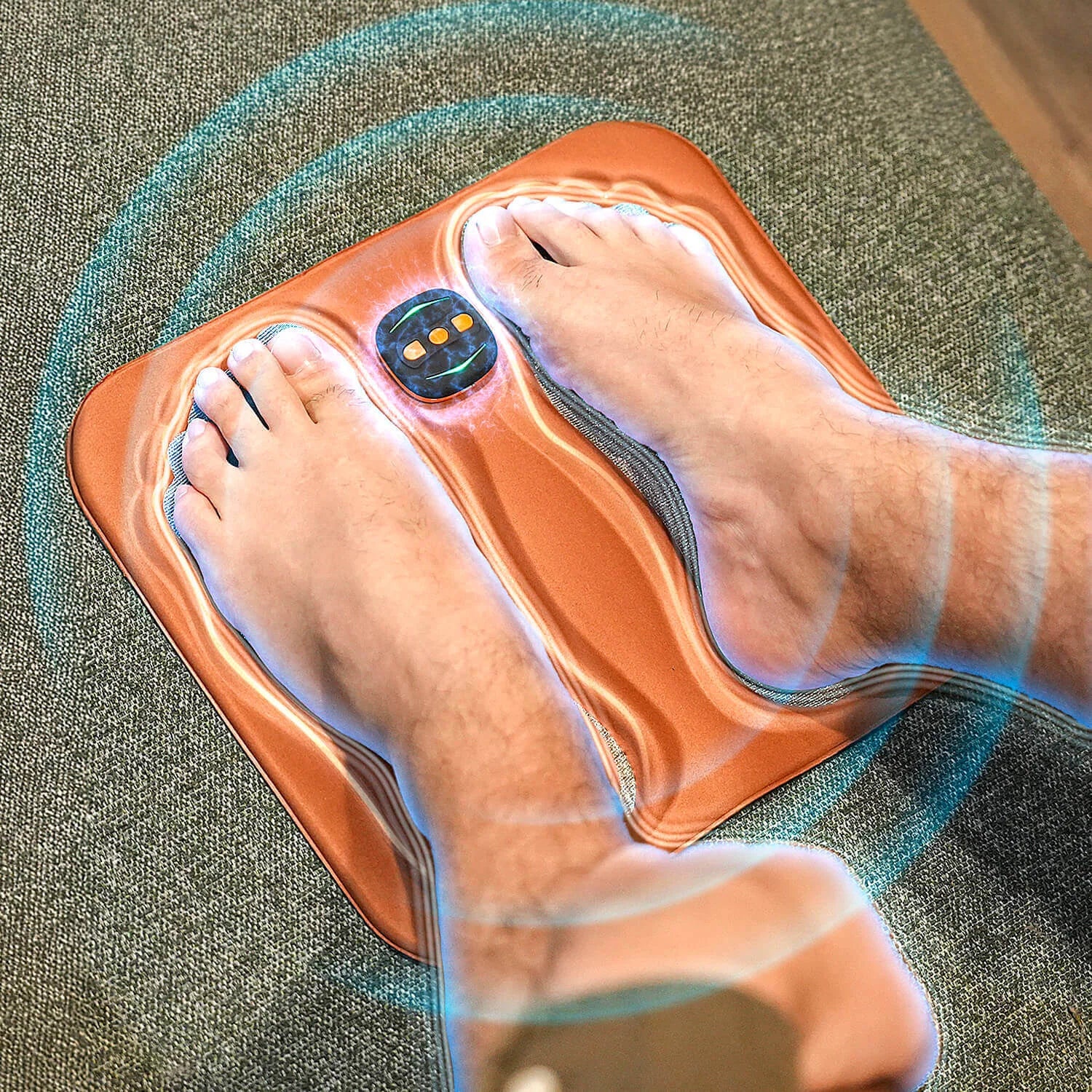 Foot Massager NMES Therapy Copper Fiber Remote Control