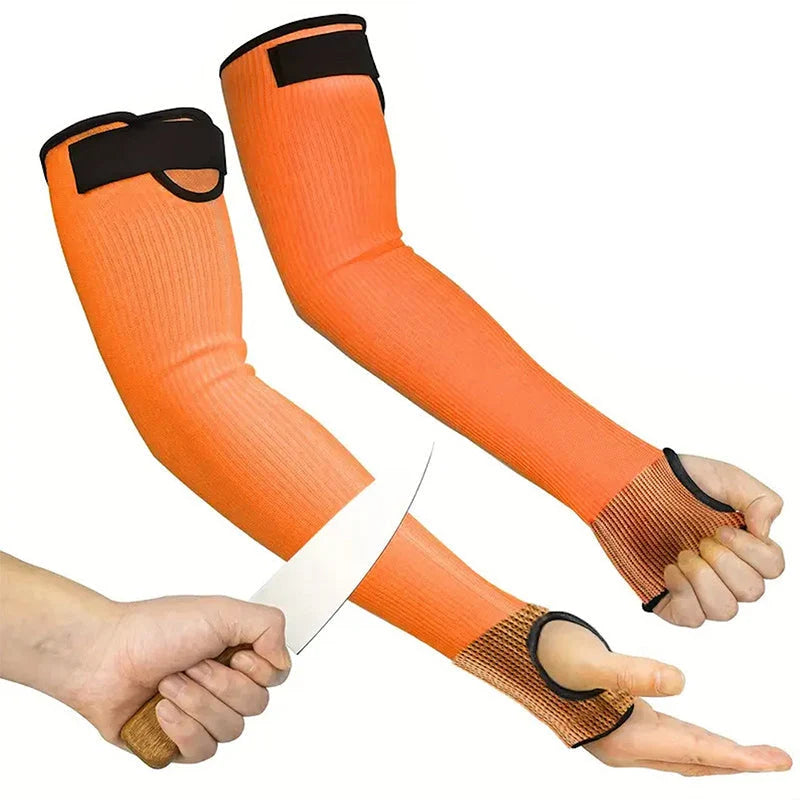 Forearm Guards Cut-Resistant 40 cm Velcro & Thumb Hole