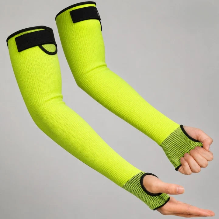 Forearm Sleeve Cut-Resistant Heat-Resistant Velcro & Thumb Holes