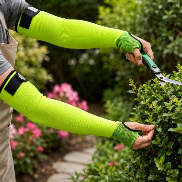 Forearm Sleeve Cut-Resistant Heat-Resistant Velcro & Thumb Holes