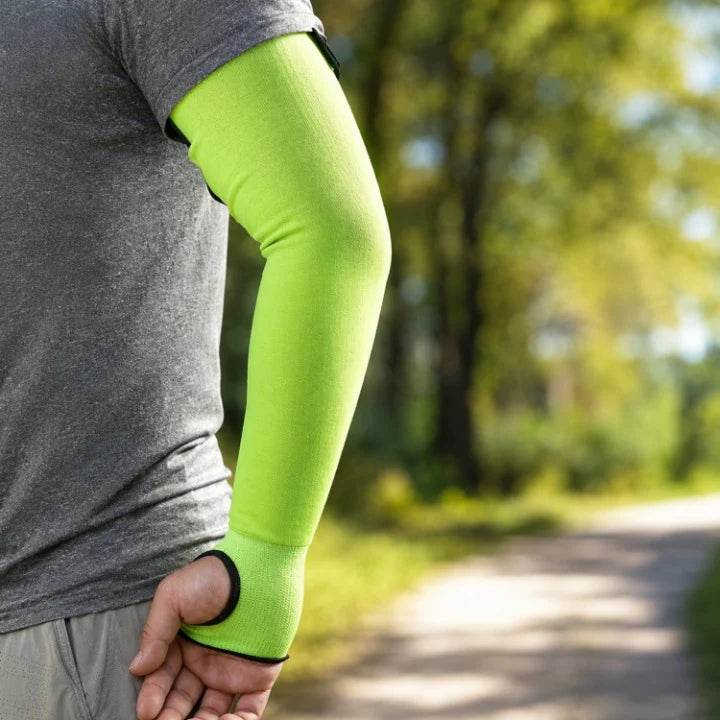 Forearm Sleeve Cut-Resistant Heat-Resistant Velcro & Thumb Holes