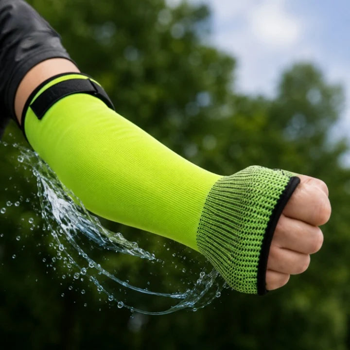Forearm Sleeve Cut-Resistant Heat-Resistant Velcro & Thumb Holes
