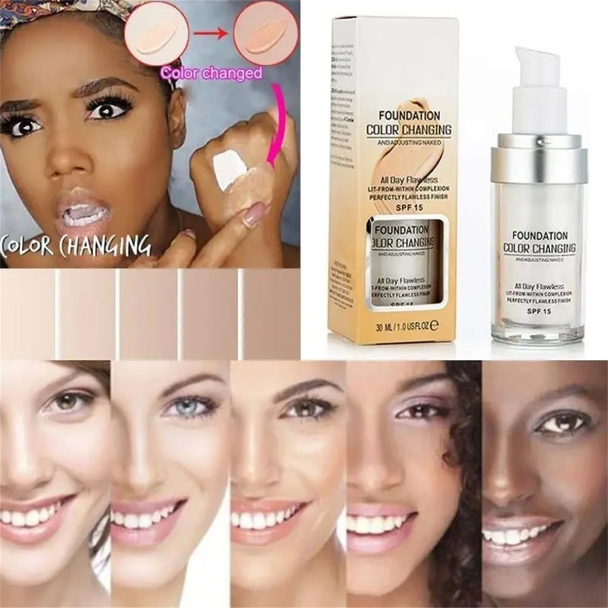 Foundation Color-Adaptive Full Coverage SPF 15