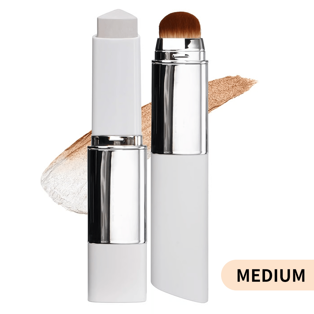 Foundation Stick Intelligent Shade-Adapting Collagen & Niacinamide Dual-Ended Brush