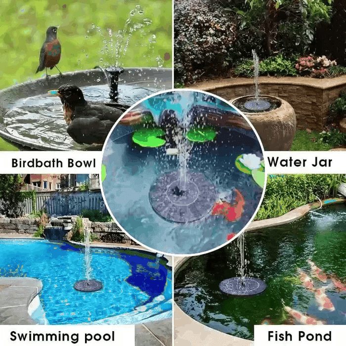 Fountain Pump Solar 8 Nozzles High Flow