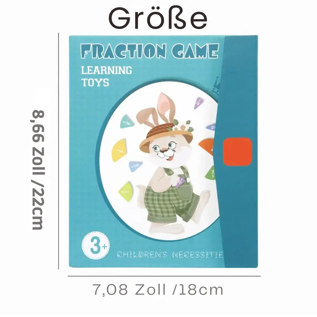 Fraction Learning Set Double Magnetic Tiles Plywood & Paper