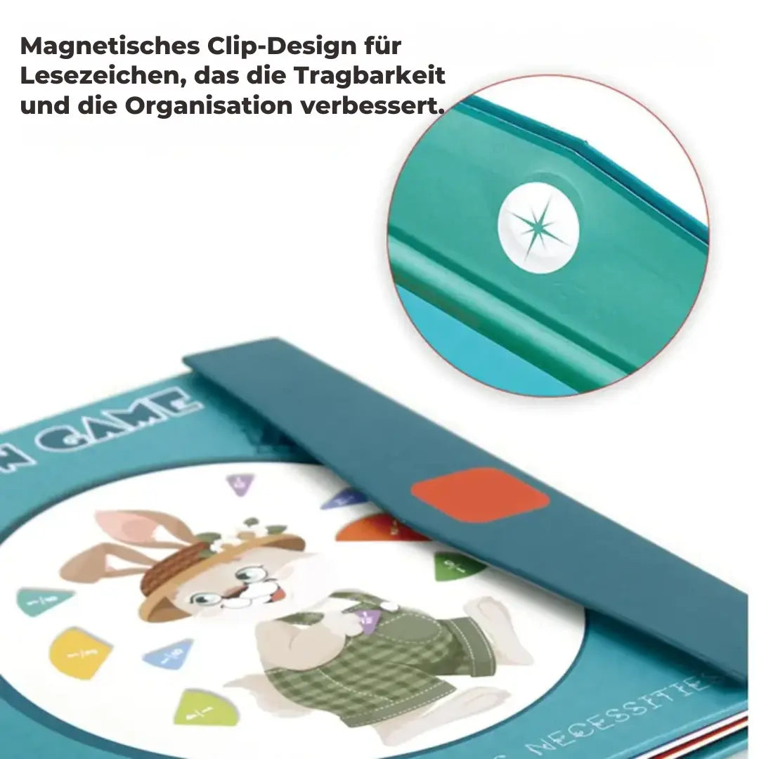 Fraction Learning Set Double Magnetic Tiles Plywood & Paper