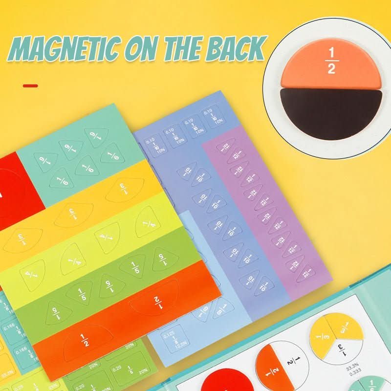 Fraction Learning Set Magnetic Multicolor EVA Foam