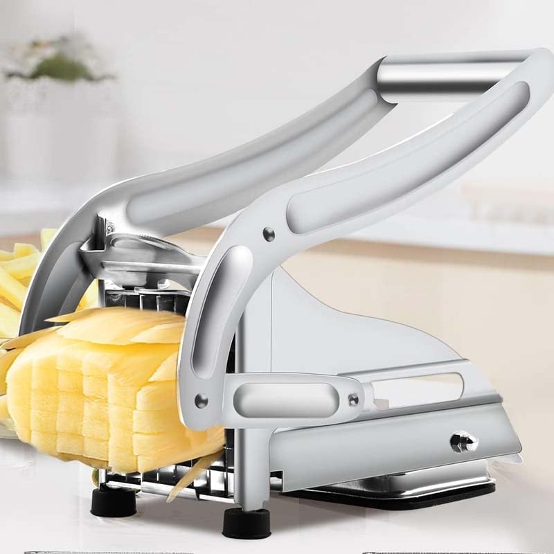 French Fry Cutter Stainless Steel Interchangeable Grids