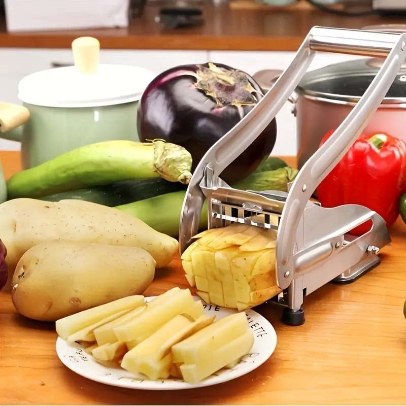French Fry Cutter Stainless Steel Interchangeable Grids