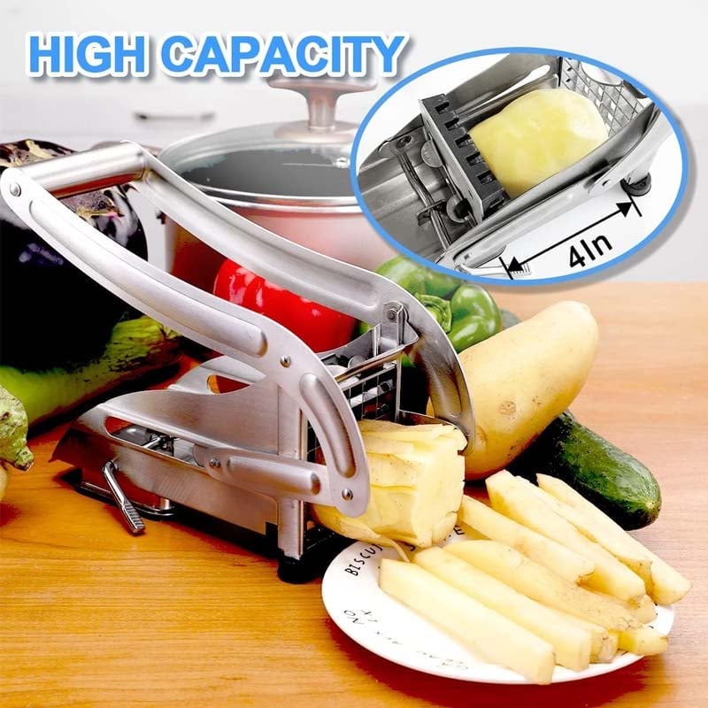 French Fry Cutter Stainless Steel Interchangeable Grids