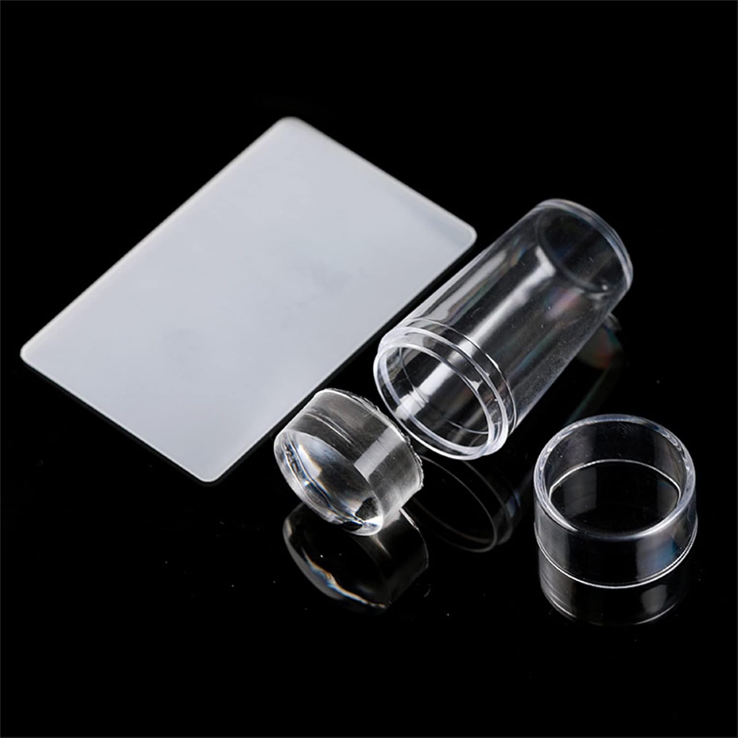 French Manicure Stamp Set Soft Silicone Set of 2