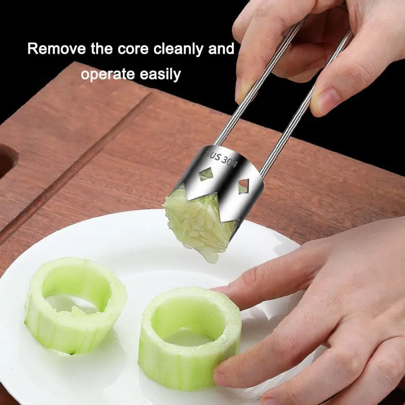 Fruit Corer 304 Stainless Steel Ergonomic Twist-Press