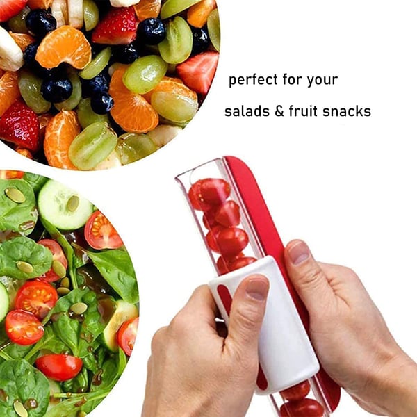 Fruit & Vegetable Slicer Hidden Blade Stainless Steel Handheld