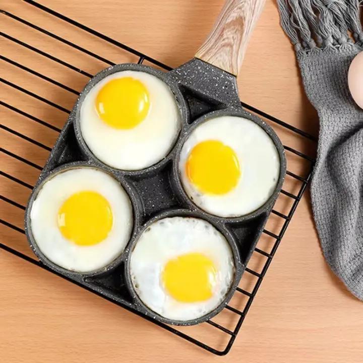 Frying Pan 4-Compartment Maifan Stone Non-Stick Induction Compatible