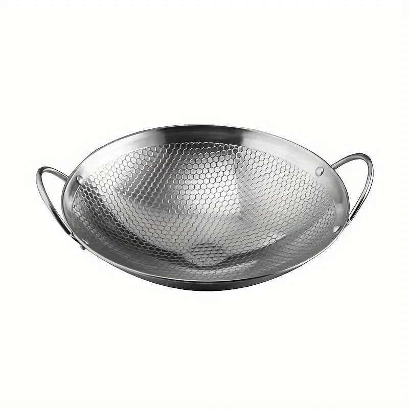 Frying Pan Honeycomb Non-Stick Stainless Steel 11.4 Inch