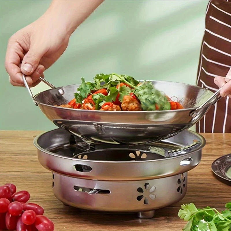 Frying Pan Honeycomb Non-Stick Stainless Steel 11.4 Inch