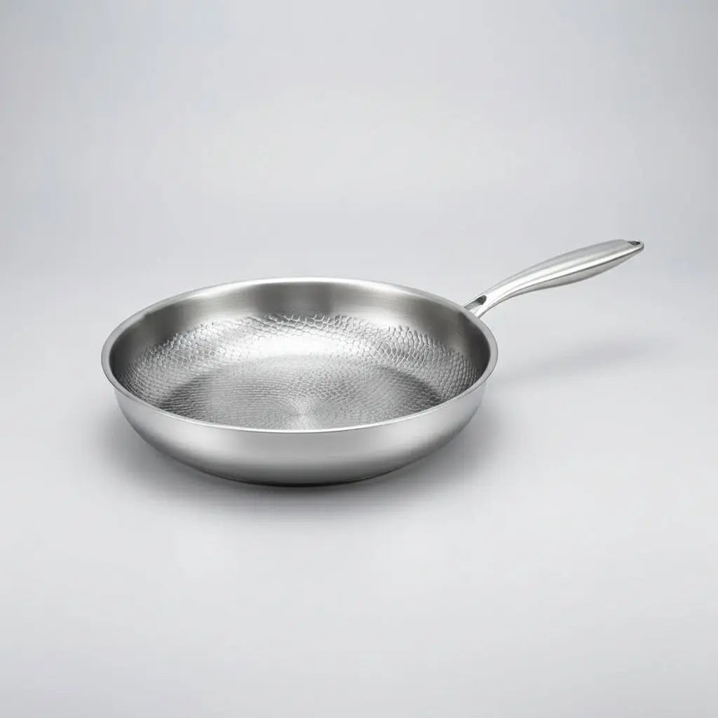 Frying Pan Titanium-Coated Nonstick Hand-Hammered